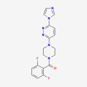(4-(6-(1H-imidazol-1-yl)pyridazin-3-yl)piperazin-1-yl)(2,6-difluorophenyl)methanone
