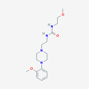molecular formula C17H28N4O3 B3020640 1-(2-Methoxyethyl)-3-(2-(4-(2-methoxyphenyl)piperazin-1-yl)ethyl)urea CAS No. 1207001-35-1
