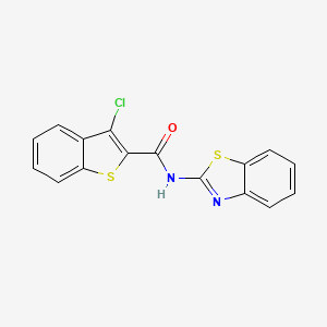 N-(1,3-benzothiazol-2-yl)-3-chloro-1-benzothiophene-2-carboxamide