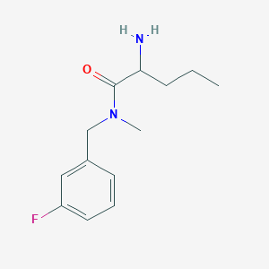 molecular formula C13H19FN2O B3020654 2-amino-N-[(3-fluorophenyl)methyl]-N-methylpentanamide CAS No. 1218040-65-3