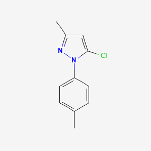 molecular formula C11H11ClN2 B3020657 5-chloro-3-methyl-1-(4-methylphenyl)-1H-pyrazole CAS No. 1266615-39-7