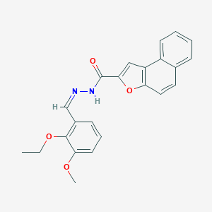 molecular formula C23H20N2O4 B302066 N'-(2-ethoxy-3-methoxybenzylidene)naphtho[2,1-b]furan-2-carbohydrazide 