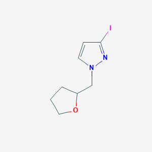 molecular formula C8H11IN2O B3020668 3-Iodo-1-(oxolan-2-ylmethyl)pyrazole CAS No. 1528726-72-8