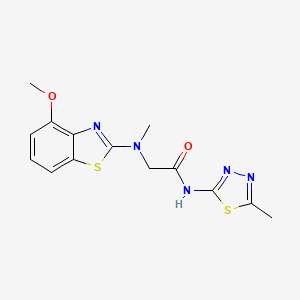 2-((4-methoxybenzo[d]thiazol-2-yl)(methyl)amino)-N-(5-methyl-1,3,4-thiadiazol-2-yl)acetamide