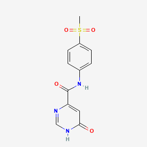 6-hydroxy-N-(4-(methylsulfonyl)phenyl)pyrimidine-4-carboxamide