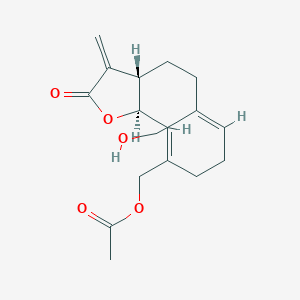 [(3aS,6Z,10Z,11aR)-6-(hydroxymethyl)-3-methylidene-2-oxo-3a,4,5,8,9,11a-hexahydrocyclodeca[b]furan-10-yl]methyl acetate