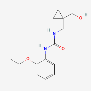 molecular formula C14H20N2O3 B3020695 1-(2-Ethoxyphenyl)-3-((1-(hydroxymethyl)cyclopropyl)methyl)urea CAS No. 1251654-30-4