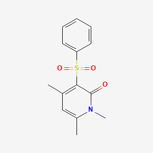 1,4,6-trimethyl-3-(phenylsulfonyl)-2(1H)-pyridinone