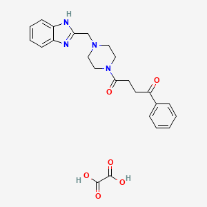 1-(4-((1H-benzo[d]imidazol-2-yl)methyl)piperazin-1-yl)-4-phenylbutane-1,4-dione oxalate