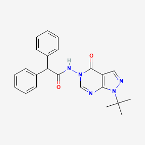 molecular formula C23H23N5O2 B3020700 N-(1-tert-butyl-4-oxopyrazolo[3,4-d]pyrimidin-5-yl)-2,2-diphenylacetamide CAS No. 899752-04-6