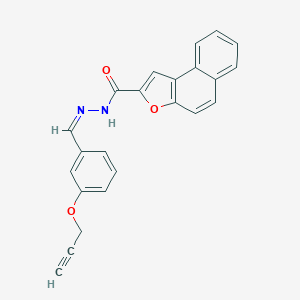 molecular formula C23H16N2O3 B302071 N'-[3-(2-propynyloxy)benzylidene]naphtho[2,1-b]furan-2-carbohydrazide 