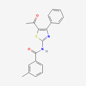 N-(5-acetyl-4-phenyl-1,3-thiazol-2-yl)-3-methylbenzamide