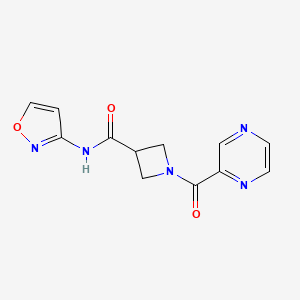 N-(isoxazol-3-yl)-1-(pyrazine-2-carbonyl)azetidine-3-carboxamide