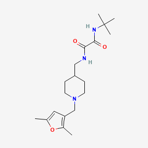 molecular formula C19H31N3O3 B3020726 N1-(tert-butyl)-N2-((1-((2,5-dimethylfuran-3-yl)methyl)piperidin-4-yl)methyl)oxalamide CAS No. 1234887-68-3