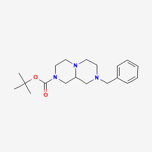 molecular formula C19H29N3O2 B3020733 tert-Butyl 8-benzylhexahydro-1H-pyrazino[1,2-a]pyrazine-2(6H)-carboxylate CAS No. 1936177-08-0