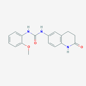 molecular formula C17H17N3O3 B3020737 1-(2-Methoxyphenyl)-3-(2-oxo-1,2,3,4-tetrahydroquinolin-6-yl)urea CAS No. 1170599-55-9