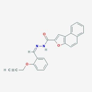 molecular formula C23H16N2O3 B302074 N'-[2-(2-propynyloxy)benzylidene]naphtho[2,1-b]furan-2-carbohydrazide 