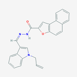 molecular formula C25H19N3O2 B302075 N'-[(1-allyl-1H-indol-3-yl)methylene]naphtho[2,1-b]furan-2-carbohydrazide 