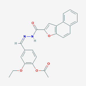 2-Ethoxy-4-[2-(naphtho[2,1-b]furan-2-ylcarbonyl)carbohydrazonoyl]phenyl acetate