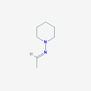 molecular formula C7H14N2 B3020797 1-Piperidinamine, N-ethylidene- CAS No. 100033-58-7