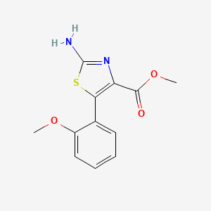 molecular formula C12H12N2O3S B3020805 Methyl 2-amino-5-(2-methoxyphenyl)-1,3-thiazole-4-carboxylate CAS No. 1269469-52-4