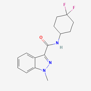 molecular formula C15H17F2N3O B3020807 N-(4,4-difluorocyclohexyl)-1-methyl-1H-indazole-3-carboxamide CAS No. 2034422-60-9