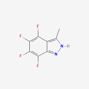 molecular formula C8H4F4N2 B3020811 4,5,6,7-四氟-3-甲基-1H-吲唑 CAS No. 220057-70-5