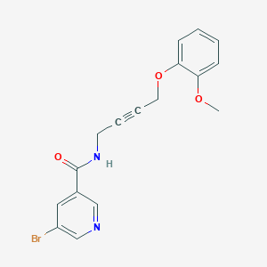 molecular formula C17H15BrN2O3 B3020817 5-bromo-N-(4-(2-methoxyphenoxy)but-2-yn-1-yl)nicotinamide CAS No. 1421466-05-8