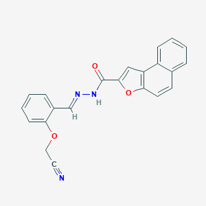 molecular formula C22H15N3O3 B302082 N'-[2-(cyanomethoxy)benzylidene]naphtho[2,1-b]furan-2-carbohydrazide 