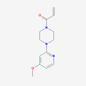 molecular formula C13H17N3O2 B3020826 1-[4-(4-Methoxypyridin-2-yl)piperazin-1-yl]prop-2-en-1-one CAS No. 2176544-59-3