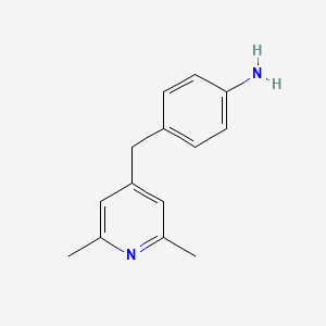 molecular formula C14H16N2 B3020831 4-[(2,6-Dimethylpyridin-4-yl)methyl]aniline CAS No. 855643-01-5