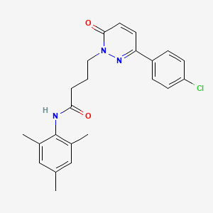 molecular formula C23H24ClN3O2 B3020841 4-(3-(4-chlorophenyl)-6-oxopyridazin-1(6H)-yl)-N-mesitylbutanamide CAS No. 946215-13-0