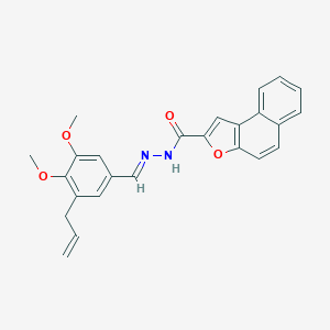 molecular formula C25H22N2O4 B302085 N'-(3-allyl-4,5-dimethoxybenzylidene)naphtho[2,1-b]furan-2-carbohydrazide 