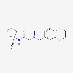 N-(1-cyanocyclopentyl)-2-{[(2,3-dihydro-1,4-benzodioxin-6-yl)methyl](methyl)amino}acetamide