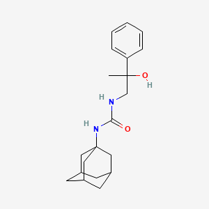 molecular formula C20H28N2O2 B3020863 1-((1R,3s)-adamantan-1-yl)-3-(2-hydroxy-2-phenylpropyl)urea CAS No. 1396861-31-6