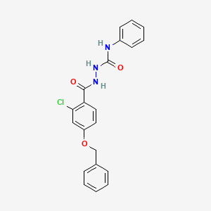 2-[4-(benzyloxy)-2-chlorobenzoyl]-N-phenyl-1-hydrazinecarboxamide