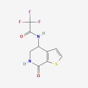 molecular formula C9H7F3N2O2S B3020870 2,2,2-trifluoro-N-(7-oxo-4,5,6,7-tetrahydrothieno[2,3-c]pyridin-4-yl)acetamide CAS No. 120061-42-9