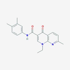 N-(3,4-dimethylphenyl)-1-ethyl-7-methyl-4-oxo-1,4-dihydro-1,8-naphthyridine-3-carboxamide