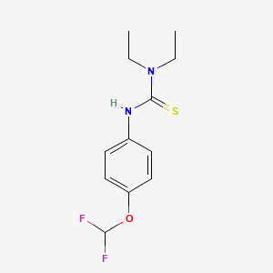 molecular formula C12H16F2N2OS B3020879 3-(4-(Difluoromethoxy)phenyl)-1,1-diethylthiourea CAS No. 398995-97-6