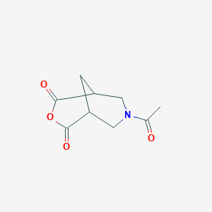 molecular formula C9H11NO4 B3020888 7-Acetyl-3-oxa-7-azabicyclo[3.3.1]nonane-2,4-dione CAS No. 2375269-90-0