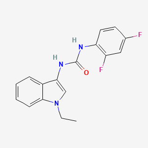 molecular formula C17H15F2N3O B3020915 1-(2,4-difluorophenyl)-3-(1-ethyl-1H-indol-3-yl)urea CAS No. 899947-47-8
