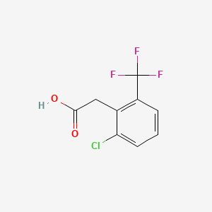 molecular formula C9H6ClF3O2 B3020916 2-Chloro-6-(trifluoromethyl)phenylacetic acid CAS No. 886500-31-8