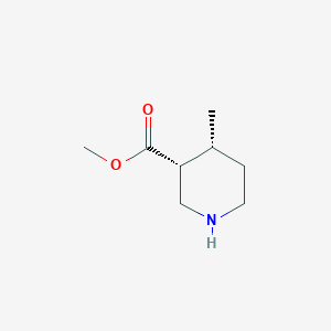 molecular formula C8H15NO2 B3020922 (3R,4R)-Methyl 4-methylpiperidine-3-carboxylate CAS No. 1009376-68-4