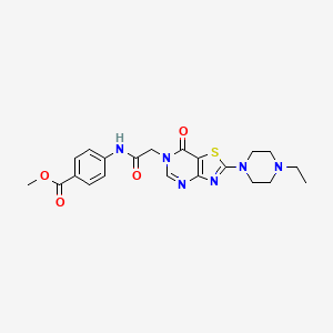 methyl 4-({[2-(4-ethylpiperazin-1-yl)-7-oxo[1,3]thiazolo[4,5-d]pyrimidin-6(7H)-yl]acetyl}amino)benzoate