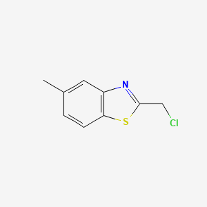 molecular formula C9H8ClNS B3020929 2-(Chloromethyl)-5-methyl-1,3-benzothiazole CAS No. 5717-91-9