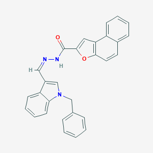 molecular formula C29H21N3O2 B302094 N'-[(1-benzyl-1H-indol-3-yl)methylene]naphtho[2,1-b]furan-2-carbohydrazide 