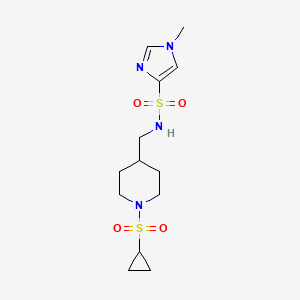 N-((1-(cyclopropylsulfonyl)piperidin-4-yl)methyl)-1-methyl-1H-imidazole-4-sulfonamide