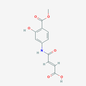 (E)-4-(3-hydroxy-4-methoxycarbonylanilino)-4-oxobut-2-enoic acid