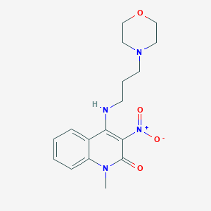 1-methyl-4-((3-morpholinopropyl)amino)-3-nitroquinolin-2(1H)-one