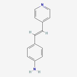 molecular formula C13H12N2 B3020963 {4-[(E)-2-pyridin-4-ylvinyl]phenyl}amine CAS No. 101645-12-9